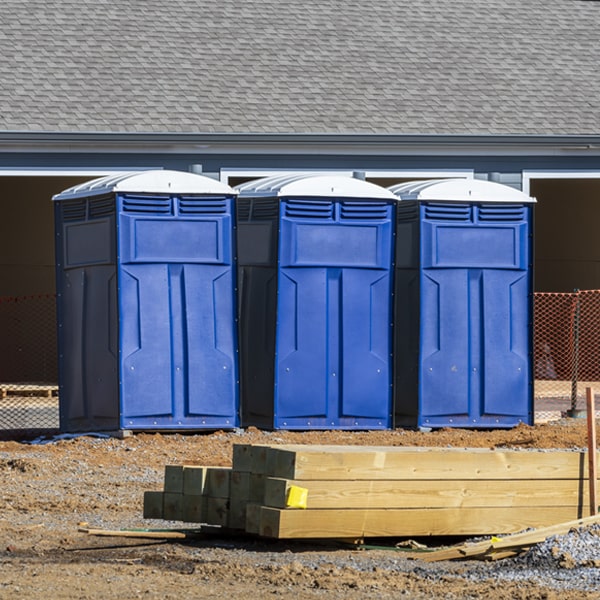 how do you dispose of waste after the portable restrooms have been emptied in Oxbow